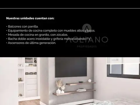 Departamento en Venta de 1 dormitorio