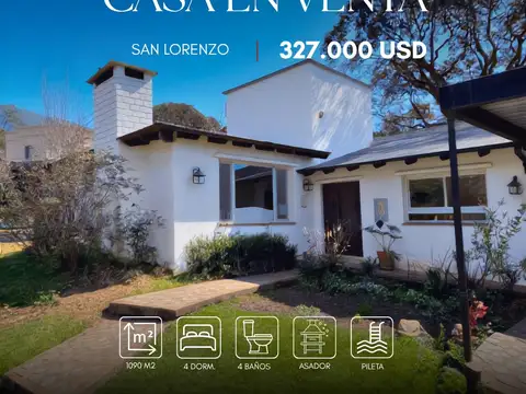Casa en venta de 4 dormitorios c/pileta en San Lorenzo