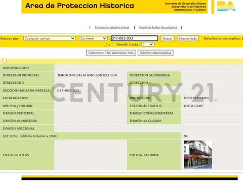 Terreno en Venta en Almagro, USD 900.000