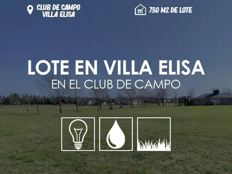 Terreno en Zona Termas en Villa Elisa