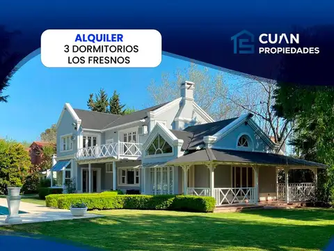 Los Fresnos casa en alquiler -  CUAN PROPIEDADES