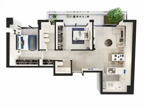 Departamento en Venta en Centro, USD 109.700