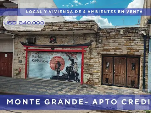 Casa con Local frente a Centro Comercial de Monte Grande