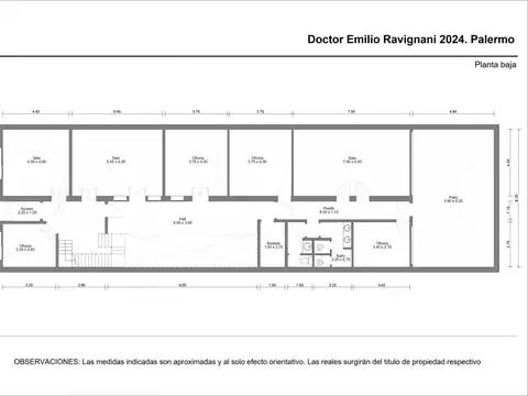 Oficina 10 ambientes con 5 baños