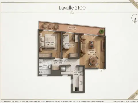 Departamento en Venta de 2 dormitorios