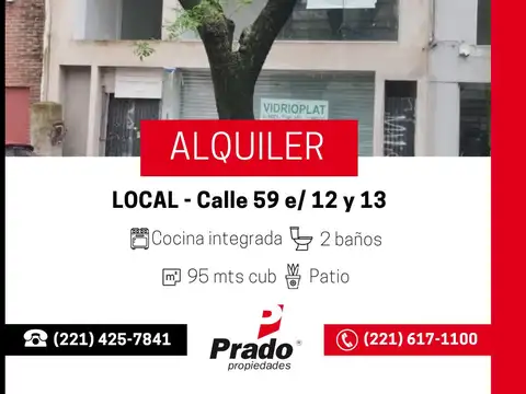 ALQUILER - ZONA CENTRO CALLE 12