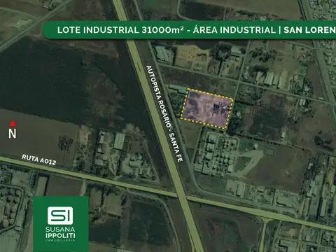 Lote en zona industrial 31000m2 en venta en San Lorenzo