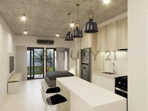 Departamento Monoambiente con 1 baño