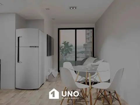 Departamento 2 ambientes con 1 baño