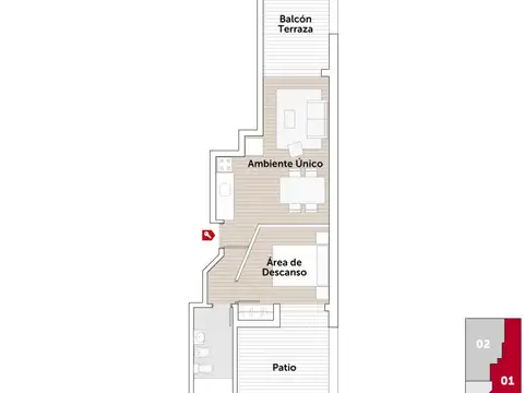 9 de Julio 1200, Piso 04