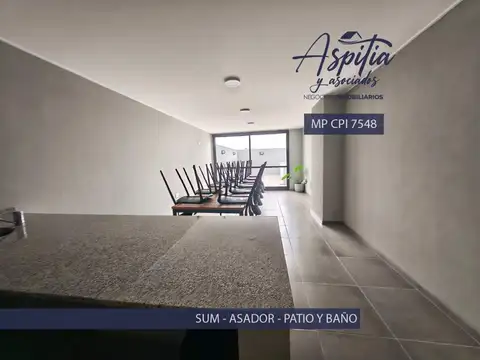 Departamento 2 ambientes con 1 baño