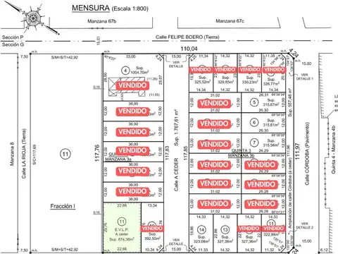 Lote en venta, Mendoza esq. P Mendocinas (Parcela N°14, Manzana 3b), Escobar. ¡ESCRITURA INMEDIATA!