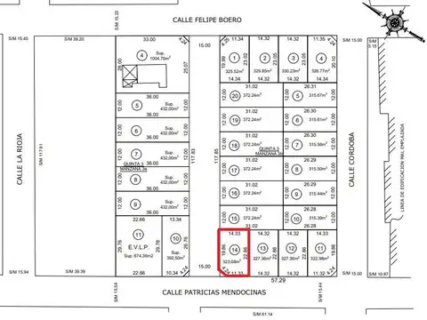 Lote en venta, Mendoza esq. P Mendocinas (Parcela N°14, Manzana 3b), Escobar. ¡ESCRITURA INMEDIATA!