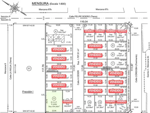 Lote en venta, Mendoza esq. Patricias Mendocinas (Parcela N°14 de la Manzana 3b), Belén de Escobar. ¡ESCRITURA INMEDIATA! VENTA DE CONTADO
