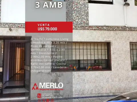 Departamento en  S. Crsitobal 3 amb