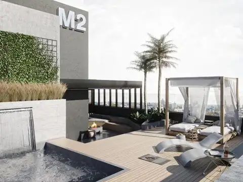 Departamento zona río dos dormitorios con patio exclusivo pileta y parrillero