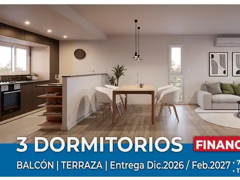 DEPTO AL POZO EN VENTA 3 DORMITORIOS PICHINCHA