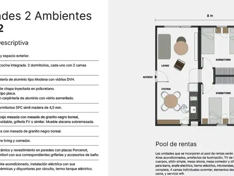 Departamento en Venta de 3 ambientes