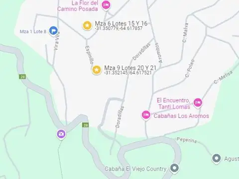 VENTA LOTE ALTO EL DURAZNO TANTI