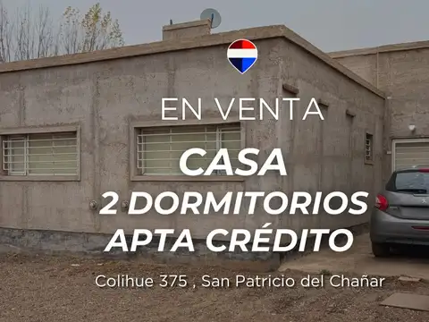 VENTA CASA 2 DORM. APTA CREDITO HIPOTECARIO