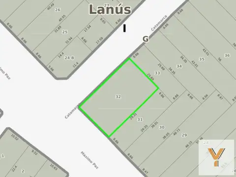 Terreno en Venta de 493,0 m2