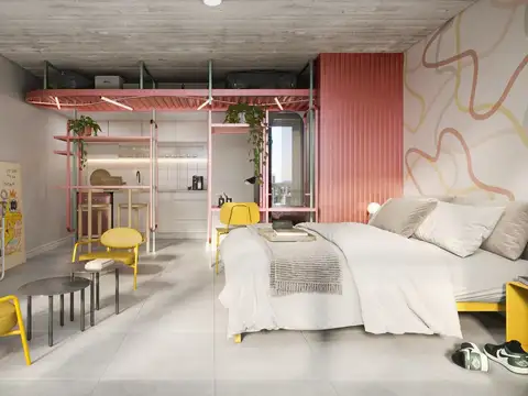 Departamento Monoambiente con 1 baño