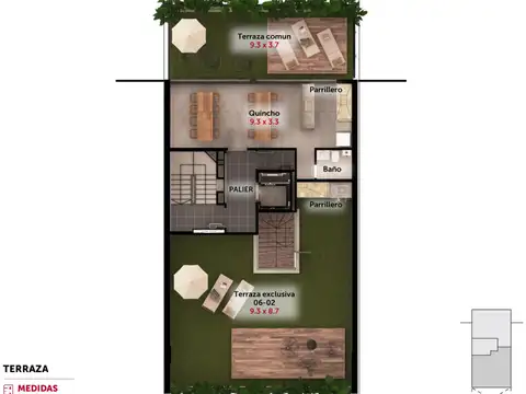 Departamento Monoambiente con 1 baño