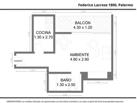 Federico Lacroze 1800, Piso 8