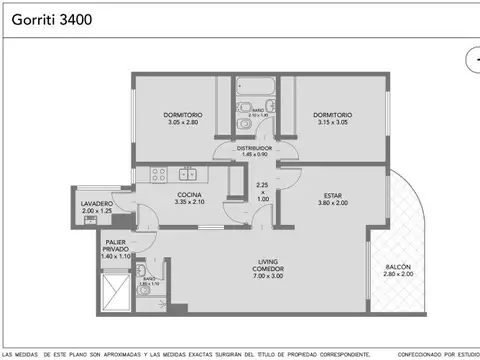 Gorriti 3400 , Piso 5