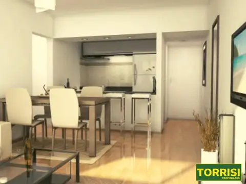 Departamento 3 ambientes con 2 baños