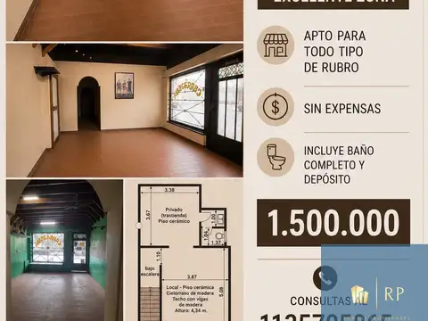 Local en Alquiler en Colegiales, $ 1.500.000