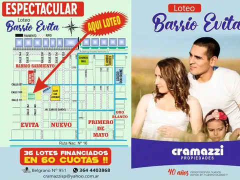 VENTA TERRENOS FINANCIADOS