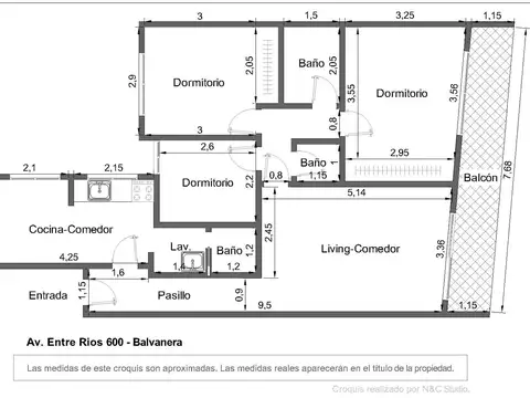 Departamento en Venta de 4 ambientes