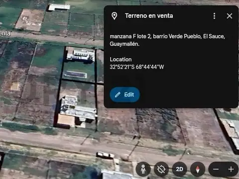 Terreno en Venta en El Sauce, USD 12.000