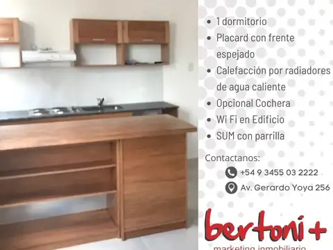DEPARTAMENTO 1 DORMITORIO, TORRE RAYTEL, CENTRICO