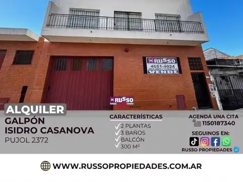 Alquiler de Galpon - Isidro Casanova
