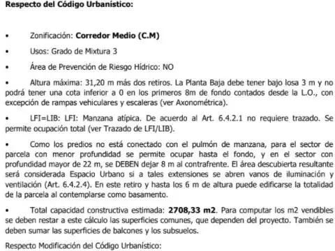Terreno -Juan B justo 1600- CABA