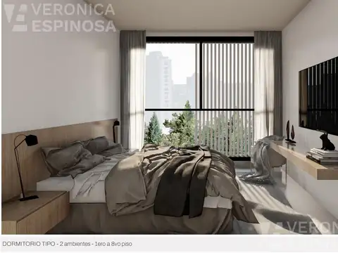 Departamento 2 ambientes con 1 baño