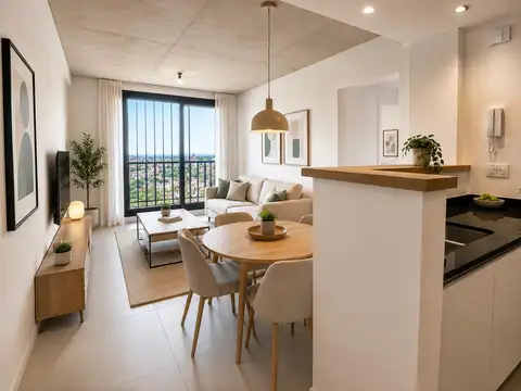 Departamento de dos dormitorios con balcón y amenities en Condos Paddock, Fisherton, Rosario