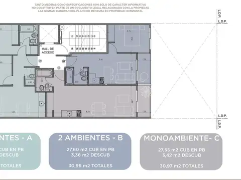 Departamento en Venta de 3 ambientes
