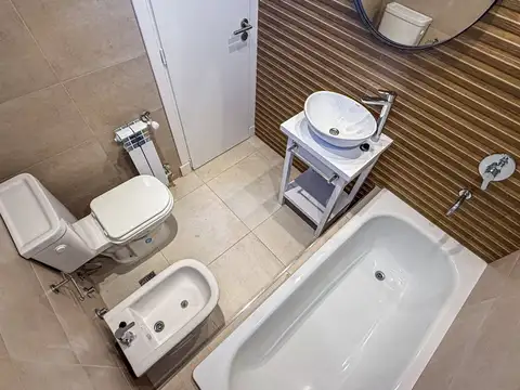 Departamento 2 ambientes con 2 baños