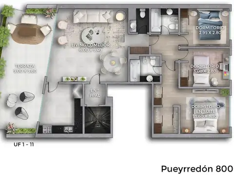 VENTA DPTO 4 AMBIENTES CON GRAN TERRAZA BALVANERA