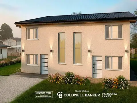 Dúplex en venta a estrenar 2 dorm, baño y toilette, lavadero. Dina Huapi