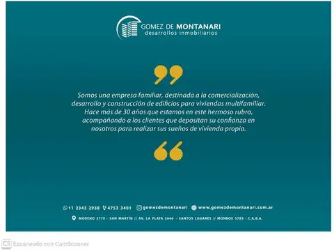 Departamento en  VENTA- VILLA URQUIZA