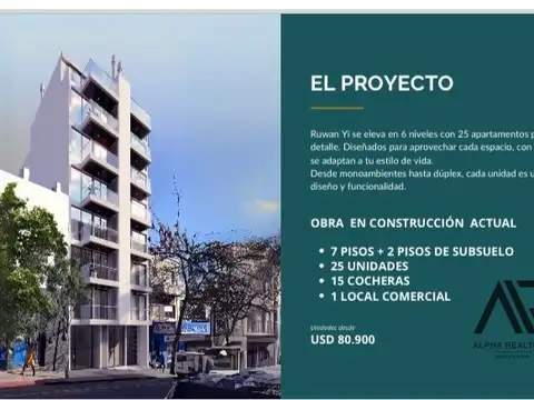 Departamento en Venta de 3 ambientes
