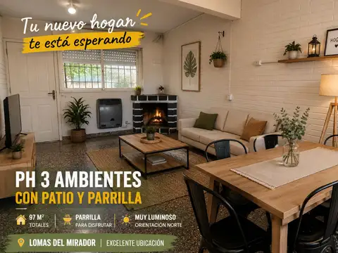 PH 4 AMBIENTES VENTA LOMAS DEL MIRADOR CON PATIO