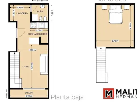 Depto Tipo Casa en Venta en Villa Lugano, USD 65.000