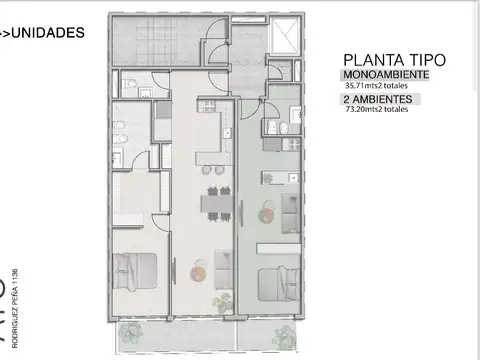 Departamento en Venta en Recoleta, USD 124.209