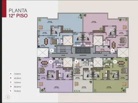 Departamento en Venta de 5 ambientes