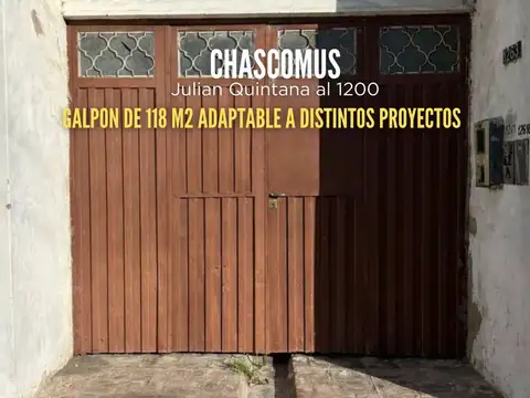 VENTA GALPON DE 118 M2 EN CHASCOMUS